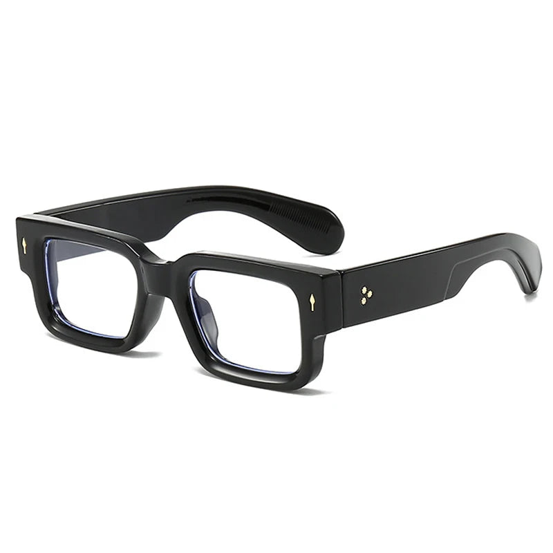 SkandiShop Square Retro Glasses Frame – Wide-Legged Vintage Style with Modern Protection